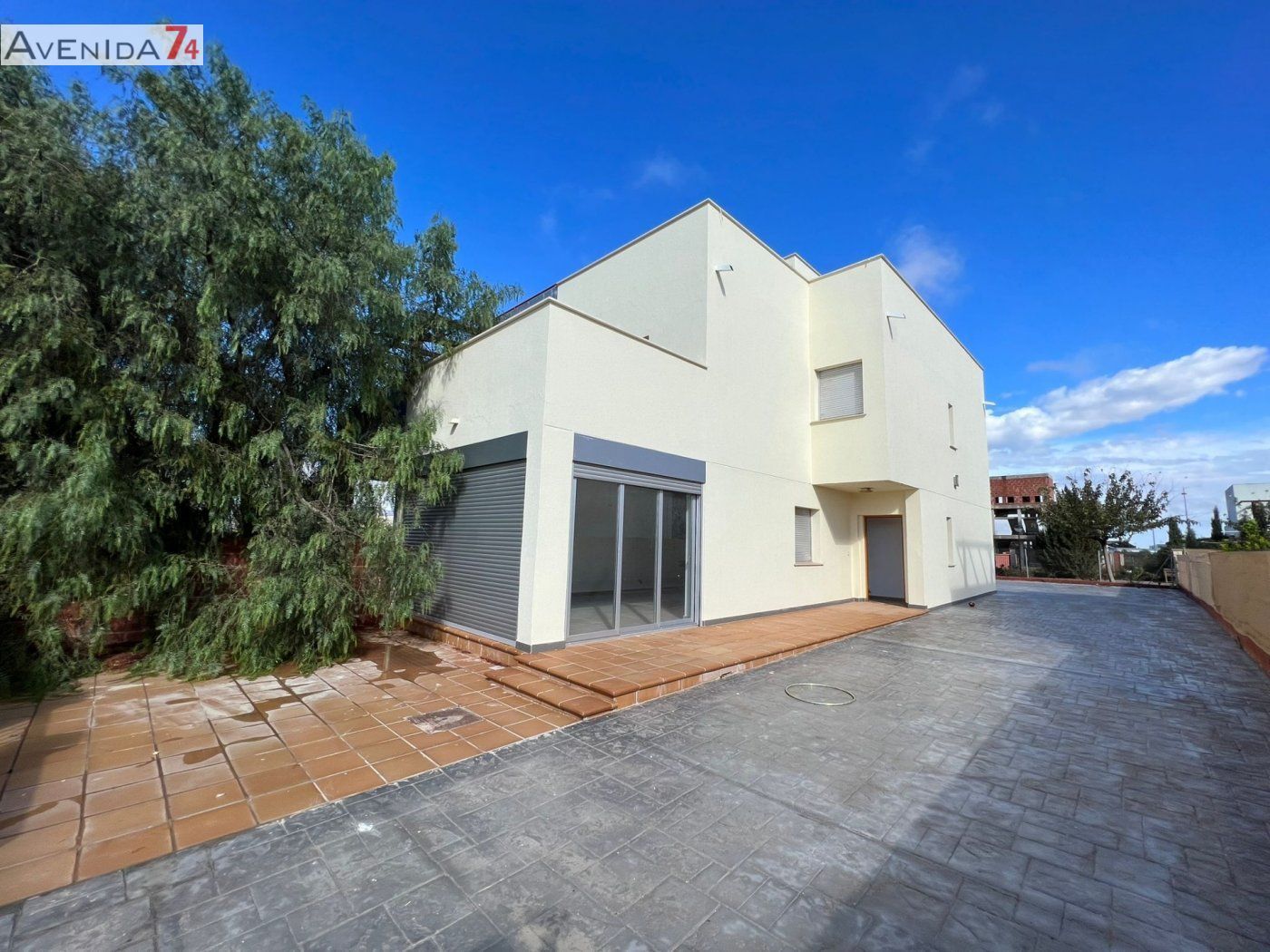 Exterior view of Single-family semi-detached for sale in Lorca  with Air Conditioner, Heating and Terrace
