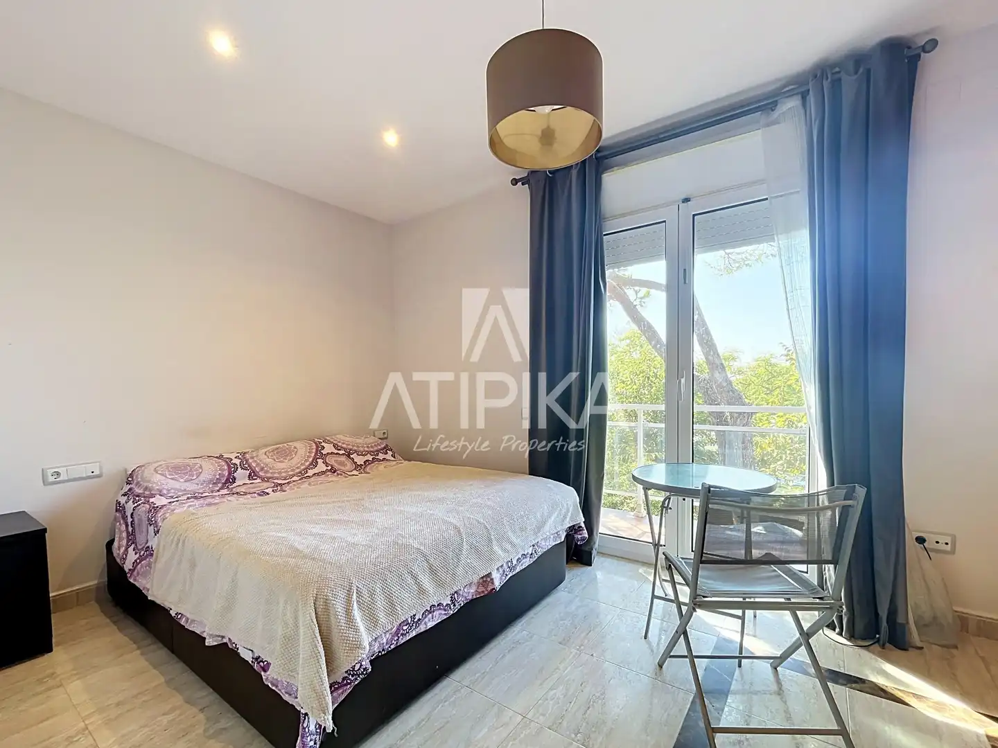 Schlafzimmer von Wohnung zur Miete in Castelldefels mit Klimaanlage, Heizung und Terrasse