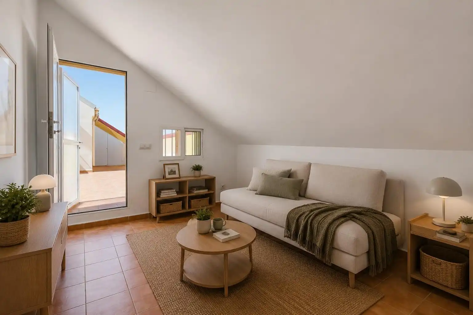Sala de estar de Ático en venta en Catarroja con Aire acondicionado, Calefacción y Terraza