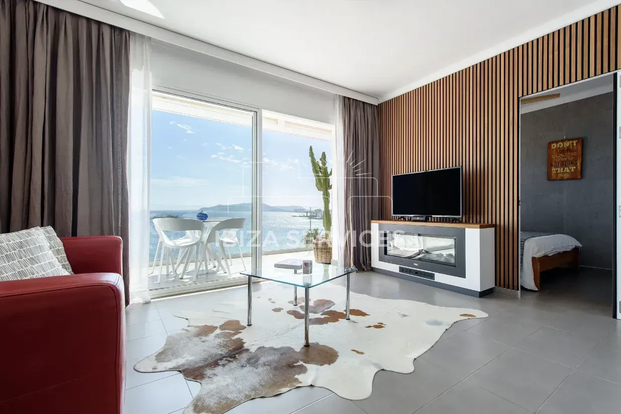 Living room of Flat to rent in Eivissa  with Air Conditioner