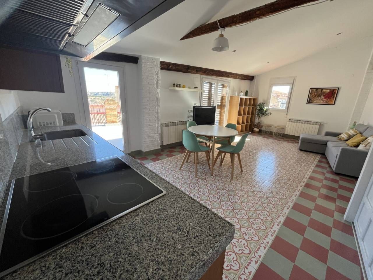 Kitchen of Flat to rent in Alcañiz  with Air Conditioner, Heating and Terrace