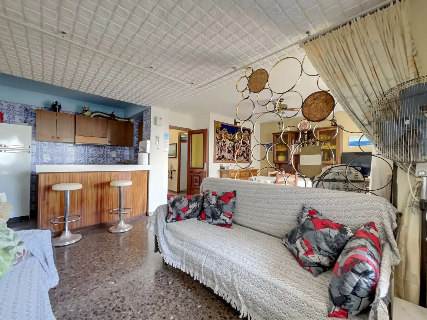 Sala de estar de Piso en venta en Cambrils con Aire acondicionado, Calefacción y Amueblado