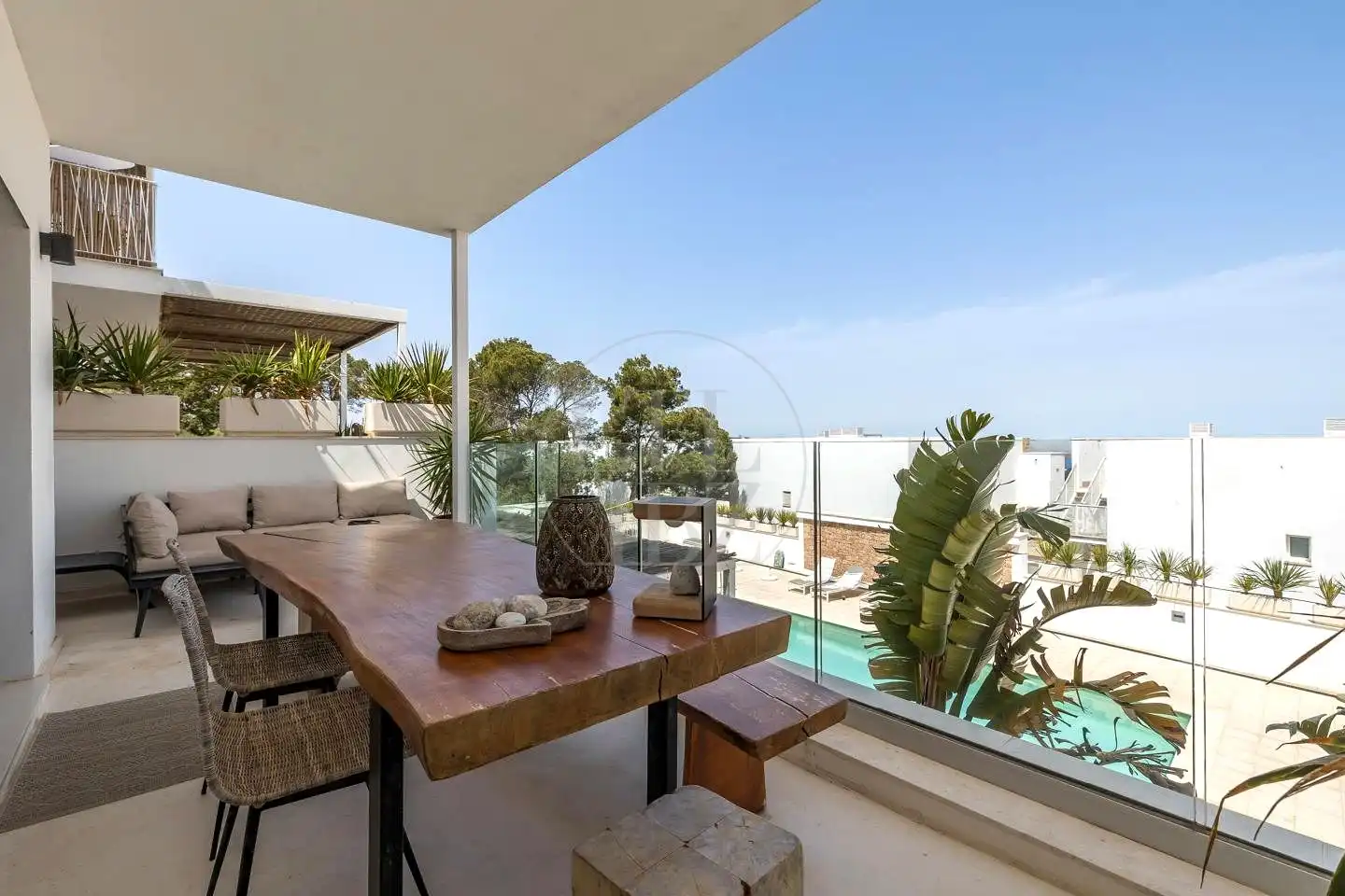 Terrace of Apartments for sale in Sant Josep de sa Talaia  with Air Conditioner, Furnished and Balcony