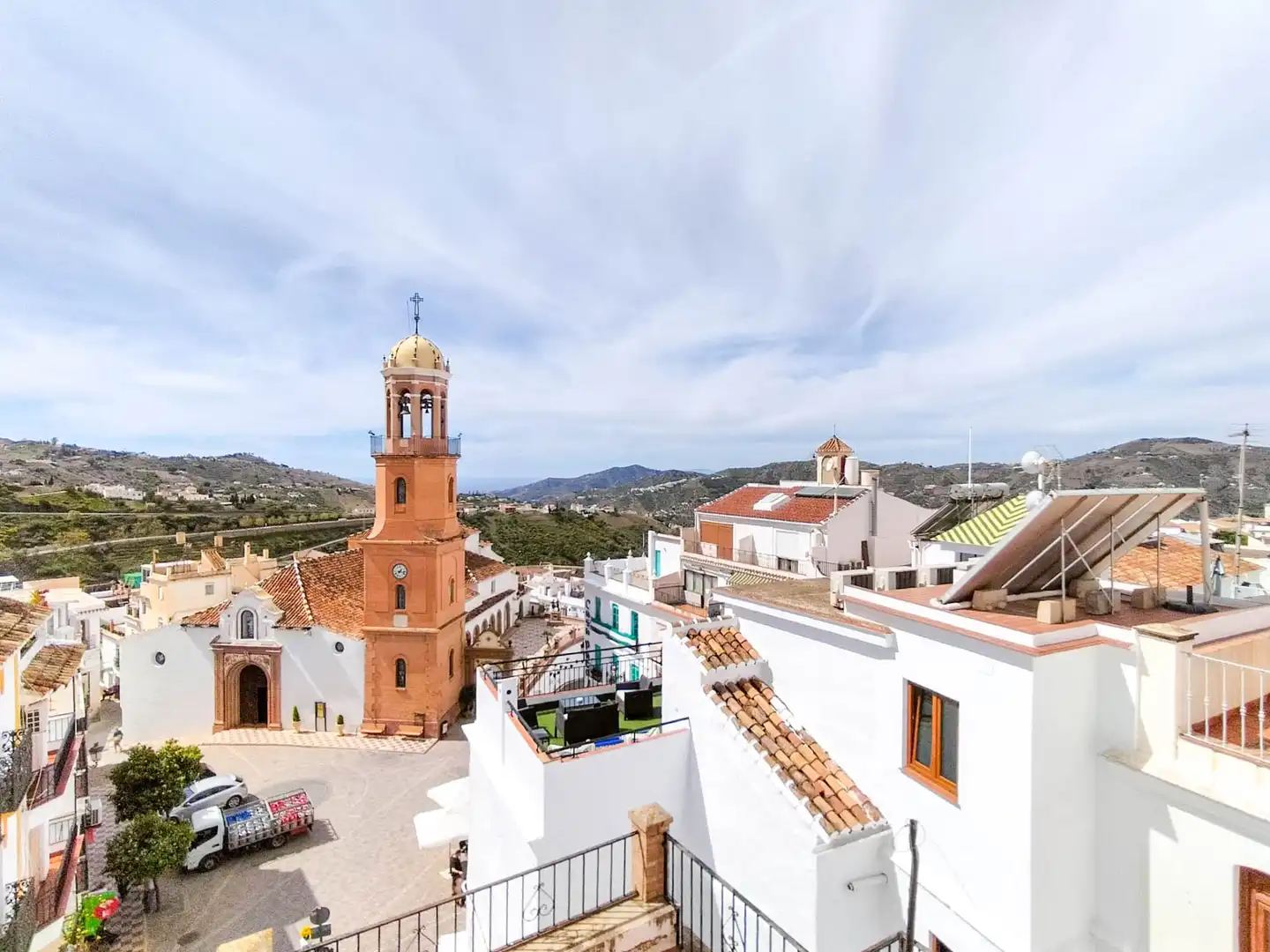 Exterior view of Detached homes for sale in Cómpeta  with Air Conditioner, Furnished and Balcony