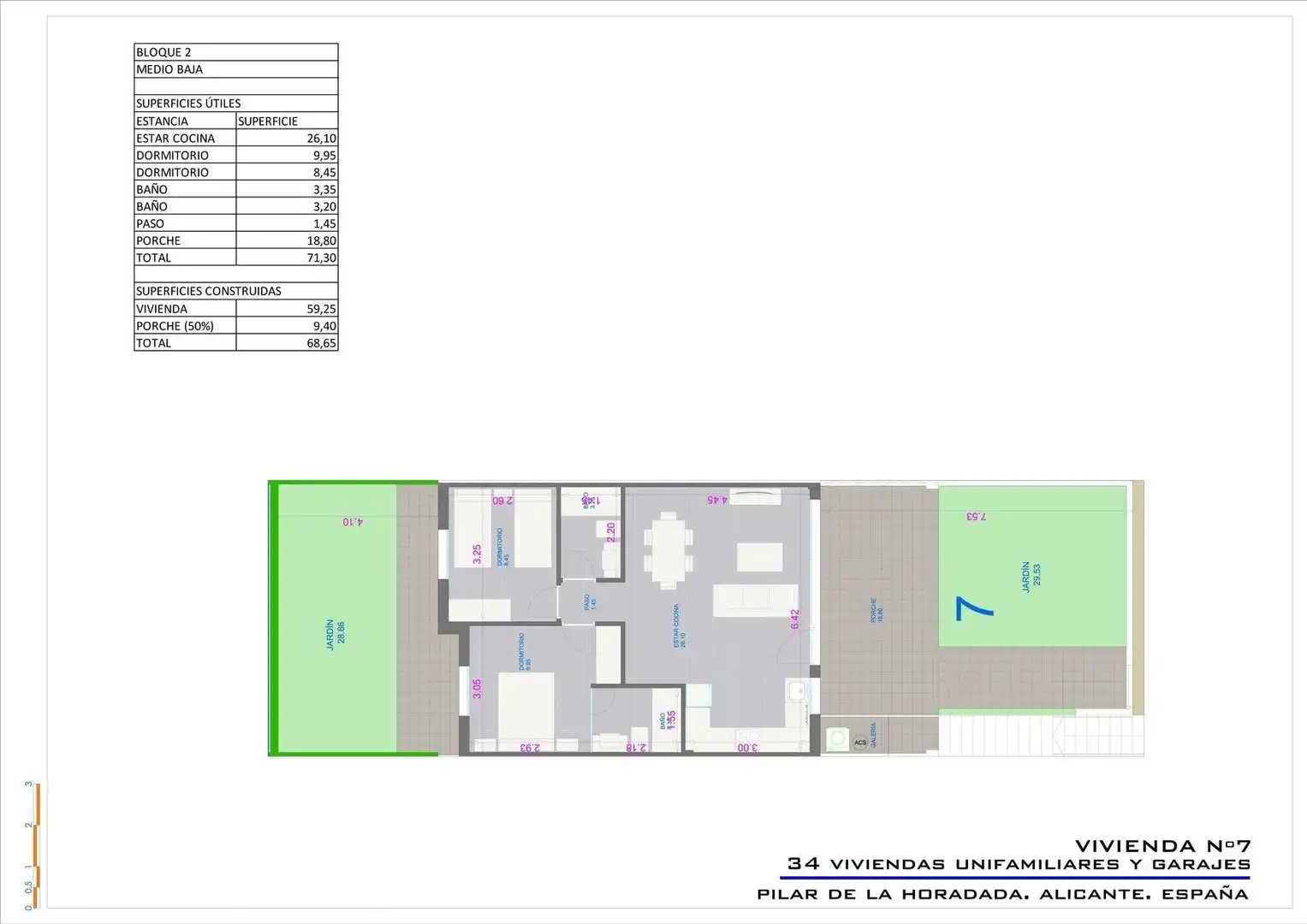 Bungalow avec piscine à vendre à Pilar de la Horadada ciudad, imagen 50