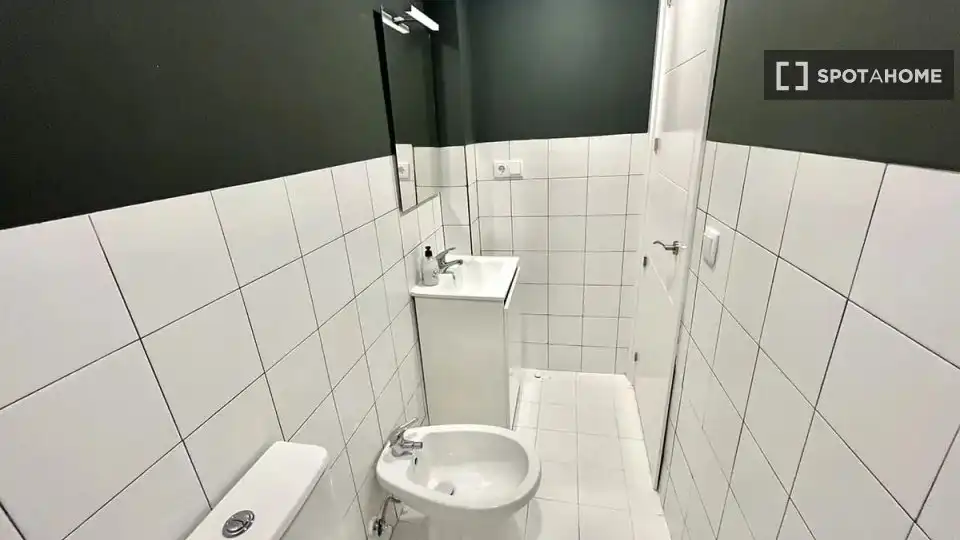 Bathroom of Flat for rent in Madrid  with Air Conditioner, Heating and Furnished
