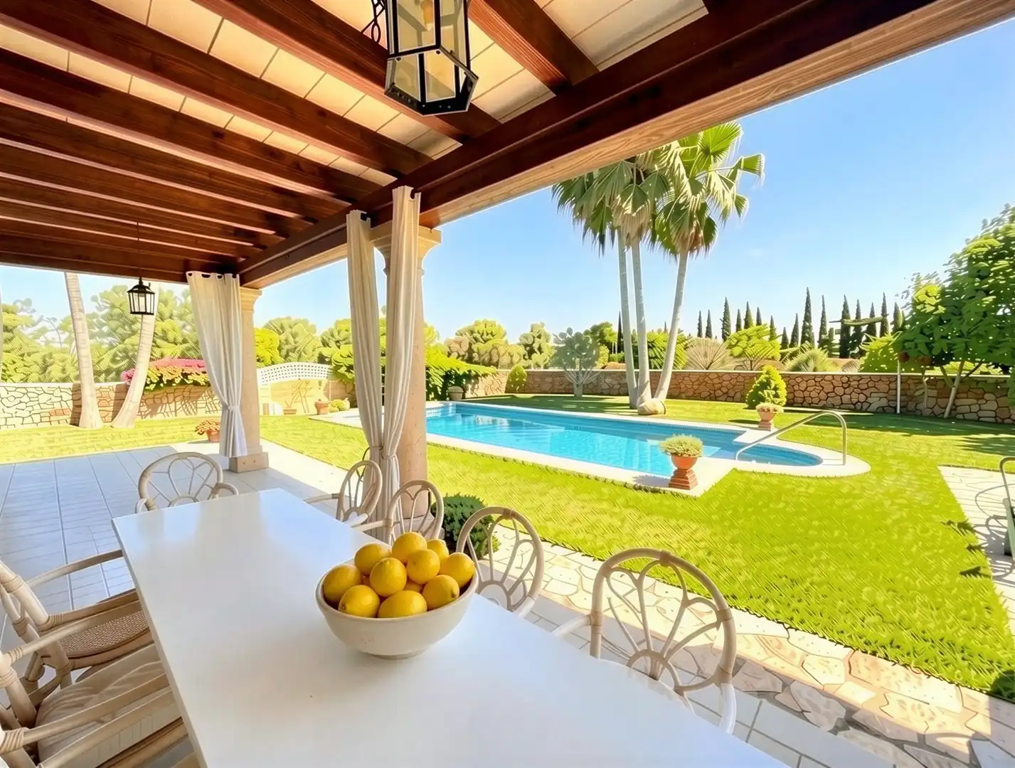 Jardí de Finca rústica en venda en Llucmajor amb Aire condicionat, Calefacció i Terrassa