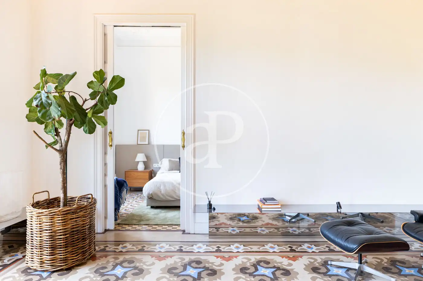 Wohnzimmer von Wohnung zur Miete in Barcelona mit Klimaanlage, Heizung und Möbliert