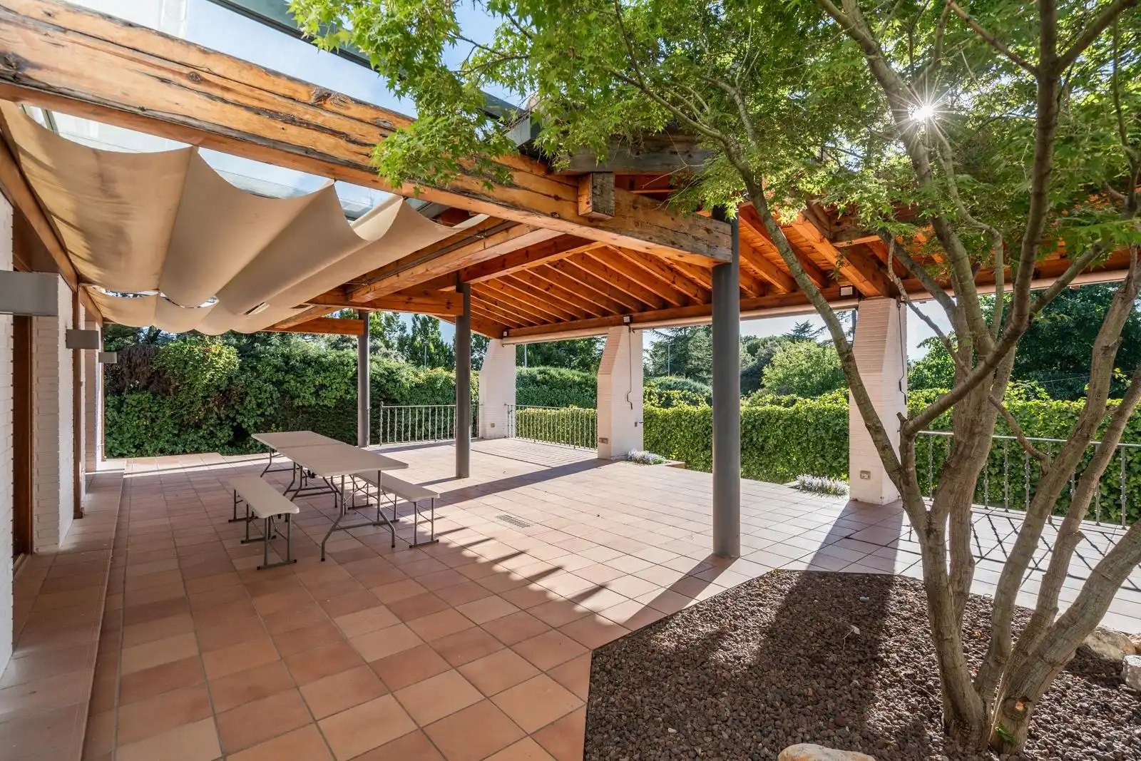 Terraza de Casa o chalet en venta en Las Rozas de Madrid con Aire acondicionado, Calefacción y Jardín privado