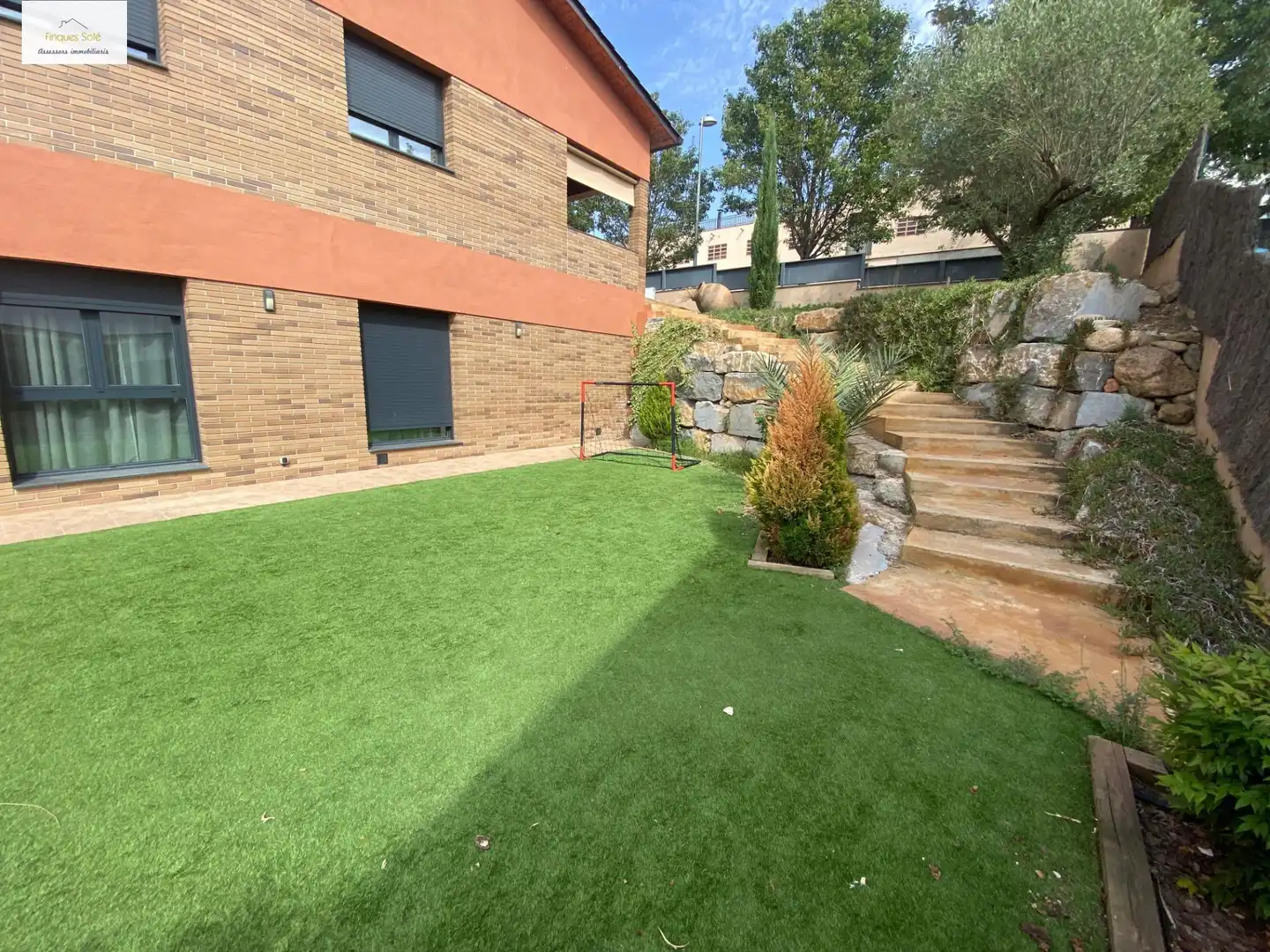 Garden of Houses for sale in La Roca del Vallès  with Air Conditioner, Heating and Private garden