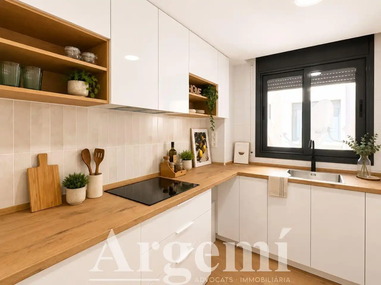 Cocina de Piso en venta en Terrassa con Calefacción, Parquet y Balcón