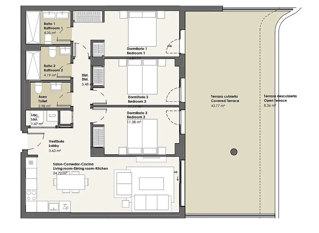 Apartament amb jardí en venda a Urbanización Santa Rosa, imagen 18