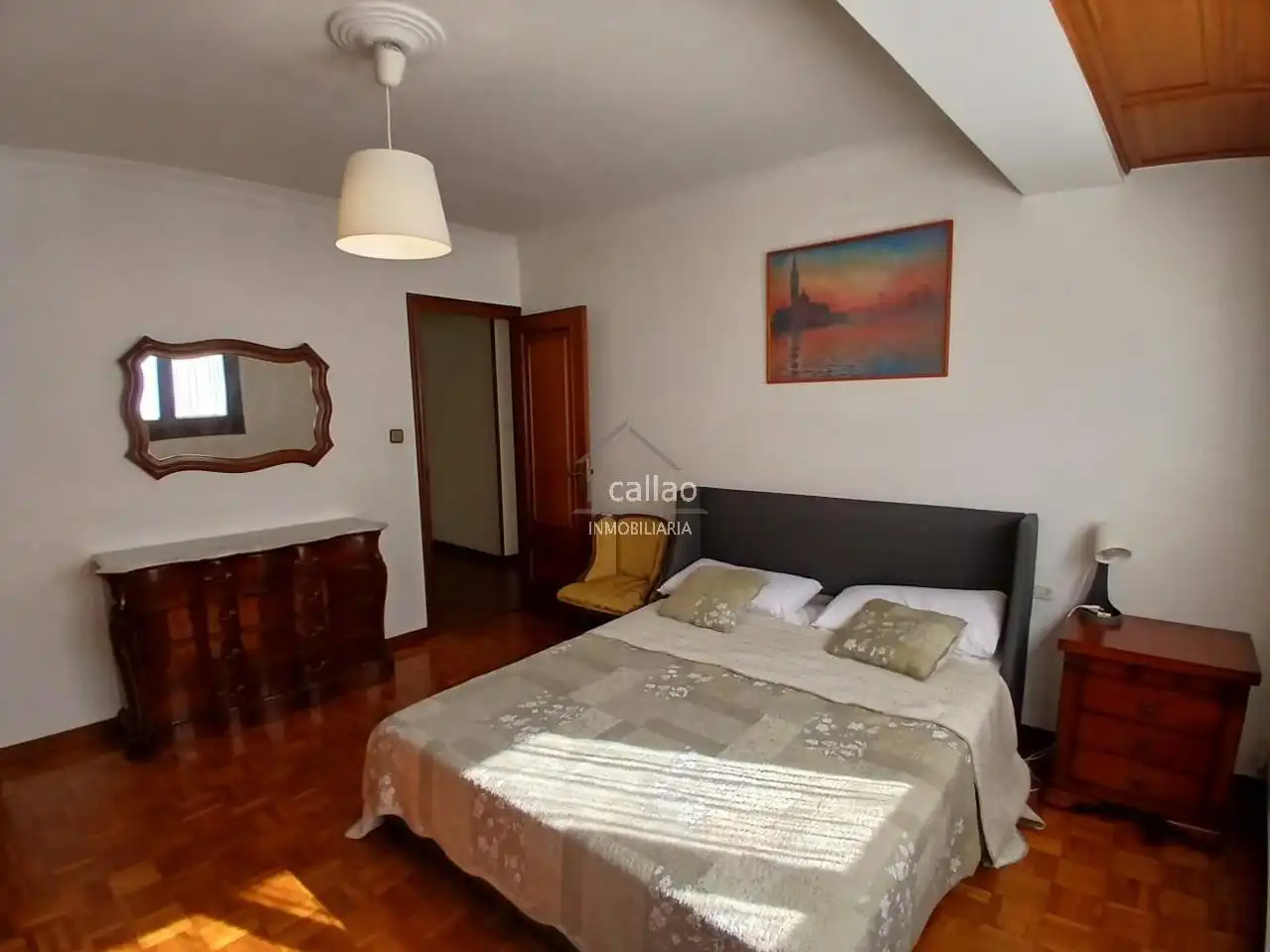 Bedroom of Flat for rent in Ferrol  with Heating and Furnished