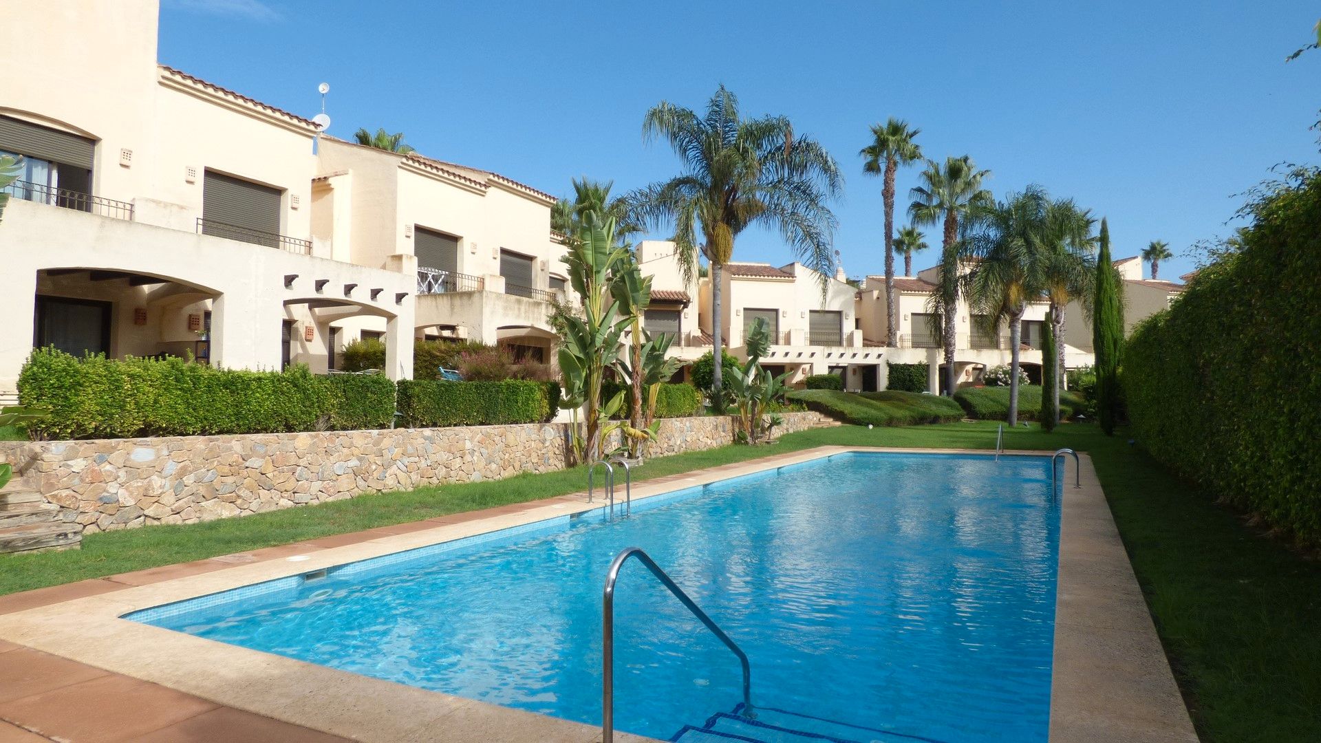 Swimming pool of Single-family semi-detached for sale in San Javier  with Terrace, Storage room and Community pool