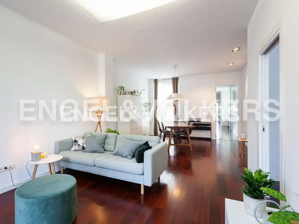 Living room of Flat for rent in Valencia  with Air Conditioner, Heating and Parquet flooring