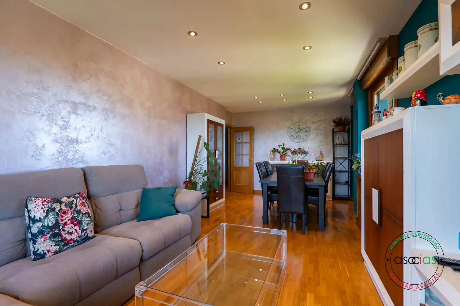 Sala de estar de Piso en venta en Gijón  con Calefacción, Parquet y Trastero