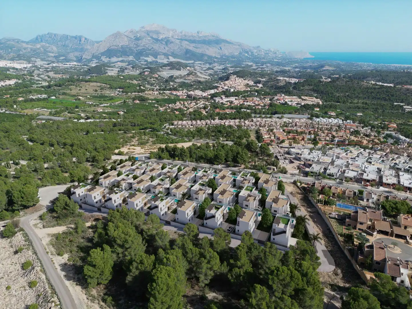 Vista exterior de Casa o chalet en venta en L'Alfàs del Pi con Calefacción, Jardín privado y Terraza