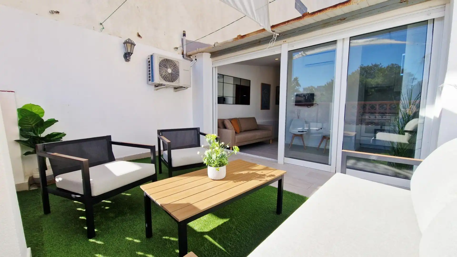 Terraza de Ático de alquiler en Cartagena con Aire acondicionado, Terraza y Amueblado