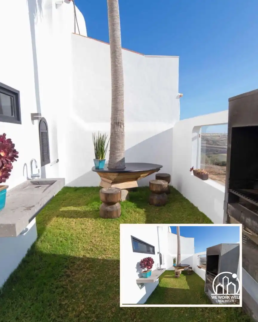 Terrassa de Casa o xalet en venda en La Oliva amb Aire condicionat, Jardí privat i Parquet