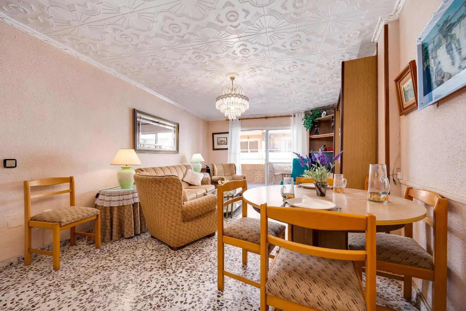 Wohnzimmer von Wohnungen zum Verkauf in Torrevieja mit Terrasse, Möbliert und Balkon