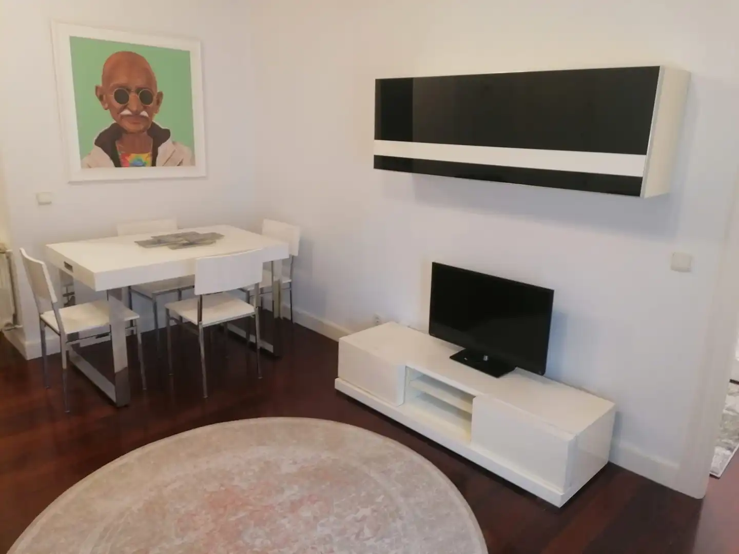Sala d'estar de Pis de lloguer en Santander amb Moblat