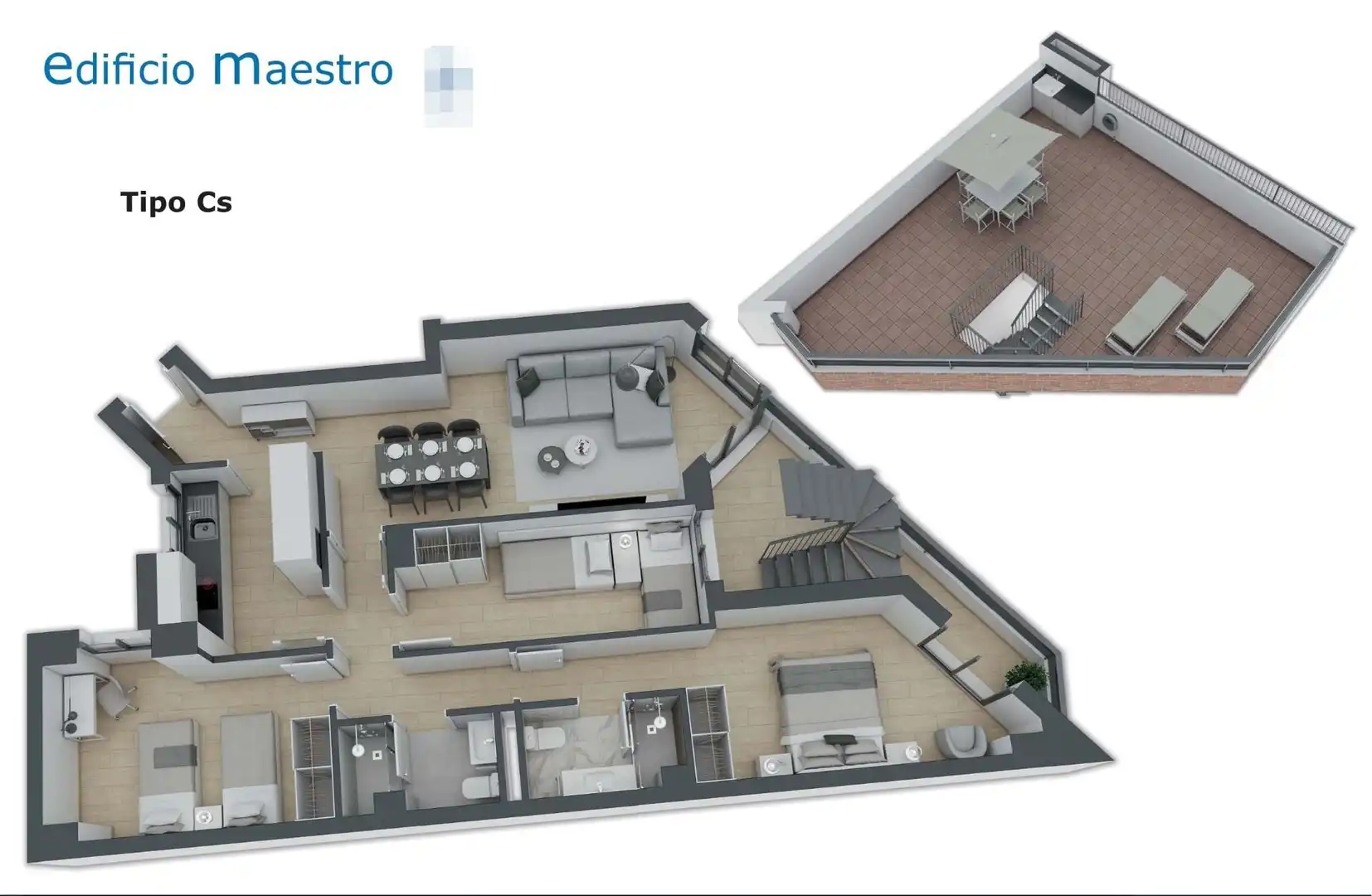 Piso con ascensor en venta en Sur