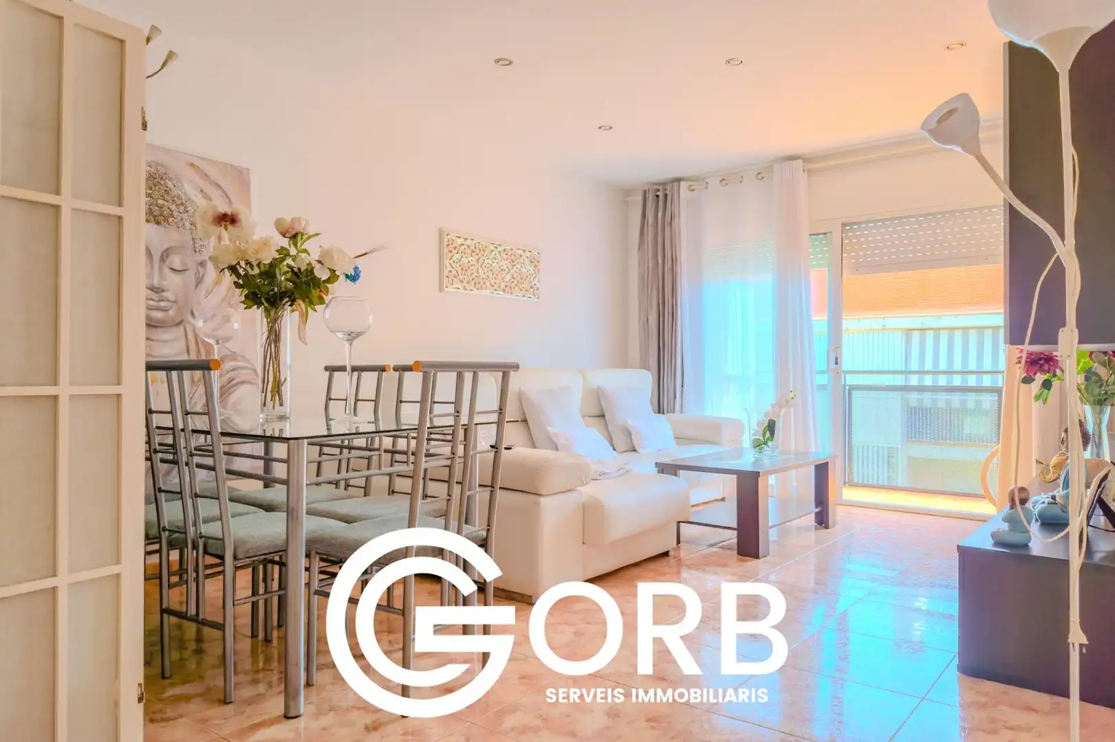 Living room of Attic for sale in Mataró  with Terrace and Balcony