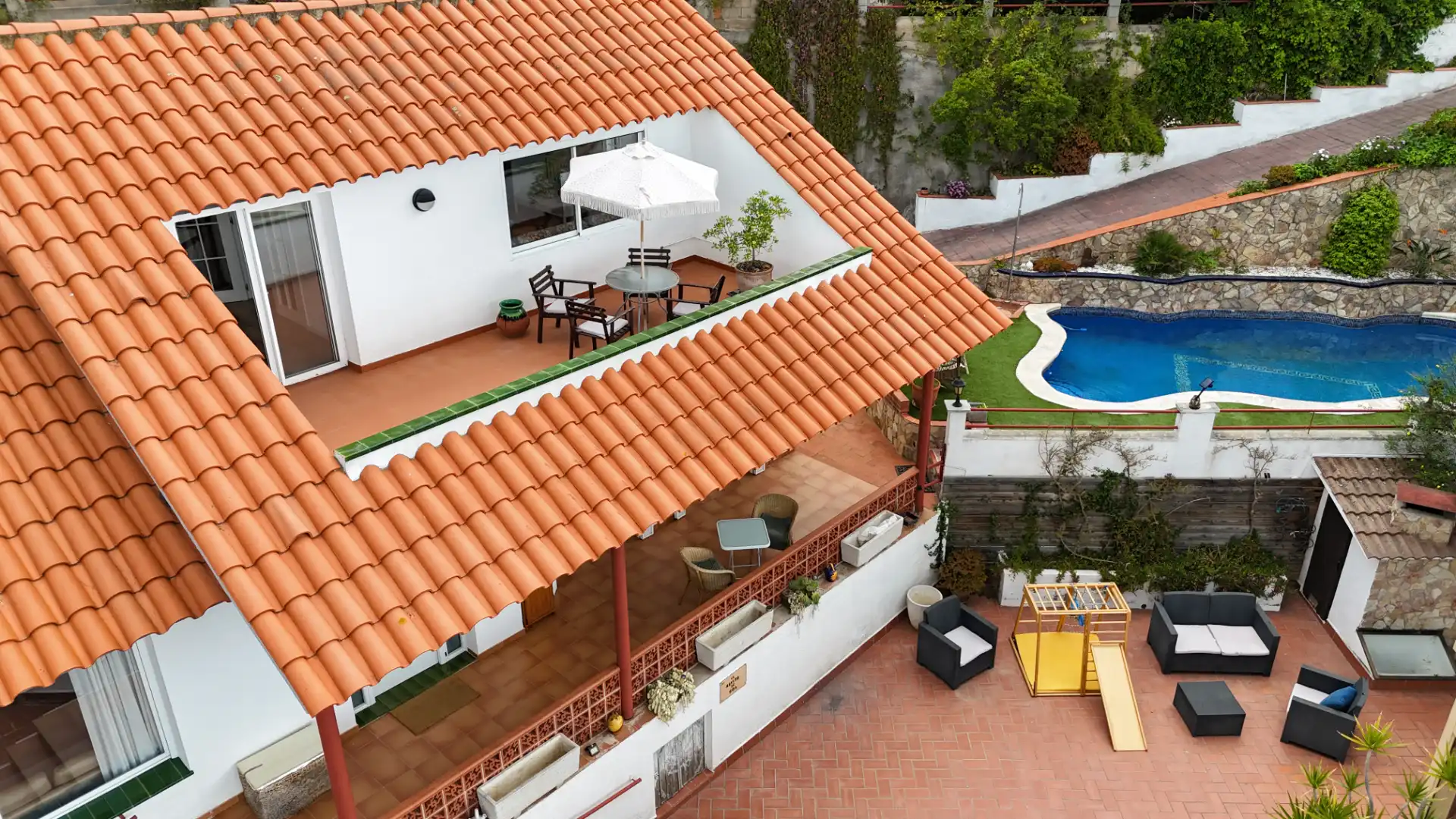 Terrassa de Casa o xalet en venda en Arenys de Munt amb Calefacció, Jardí privat i Terrassa