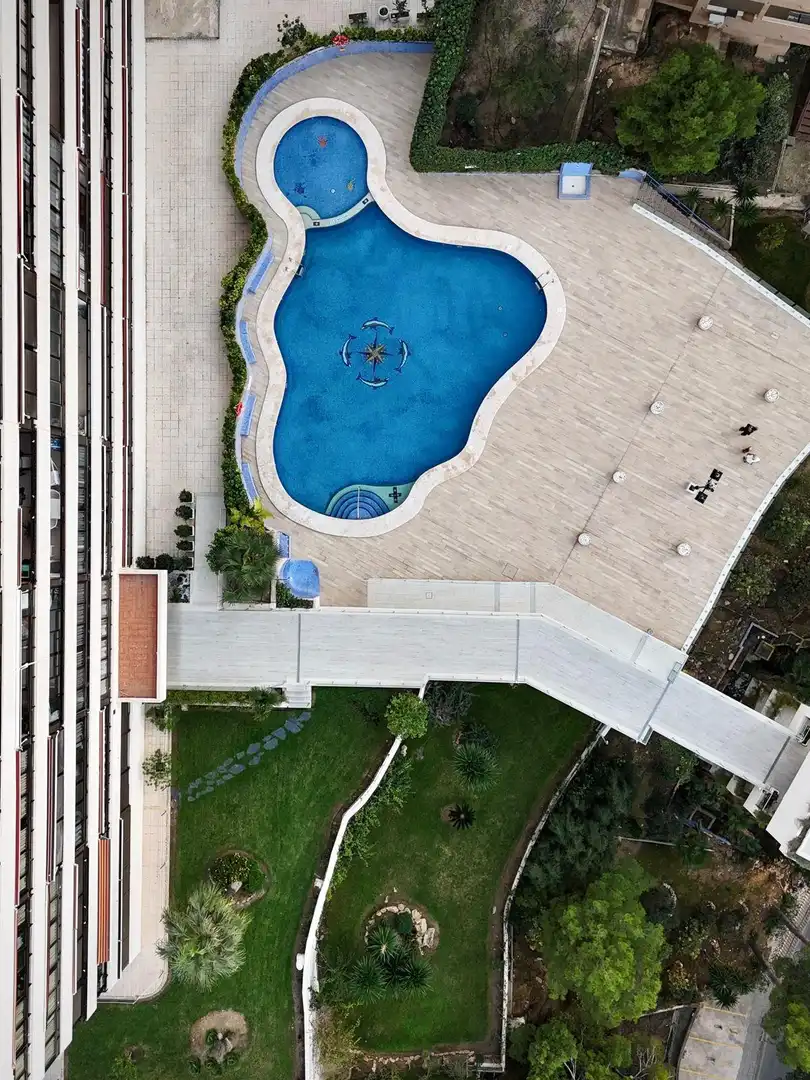 Swimming pool of Apartments for rent in Benidorm  with Air Conditioner, Furnished and Community pool