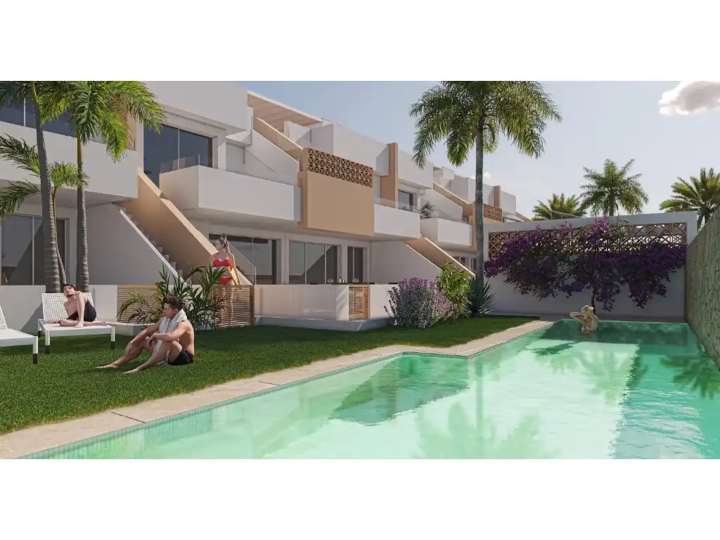 Garden of Houses for sale in Pilar de la Horadada  with Air Conditioner and Swimming Pool