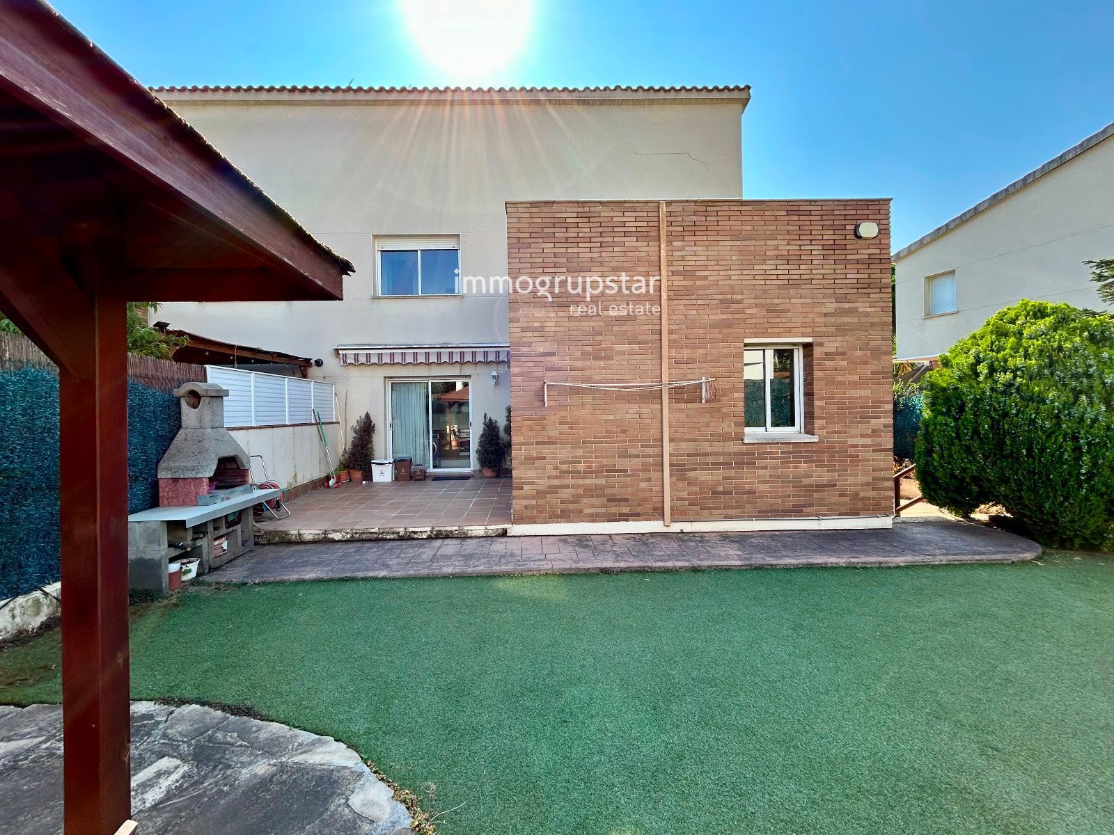 Exterior view of Single-family semi-detached for sale in Santa Cristina d'Aro  with Air Conditioner, Heating and Terrace
