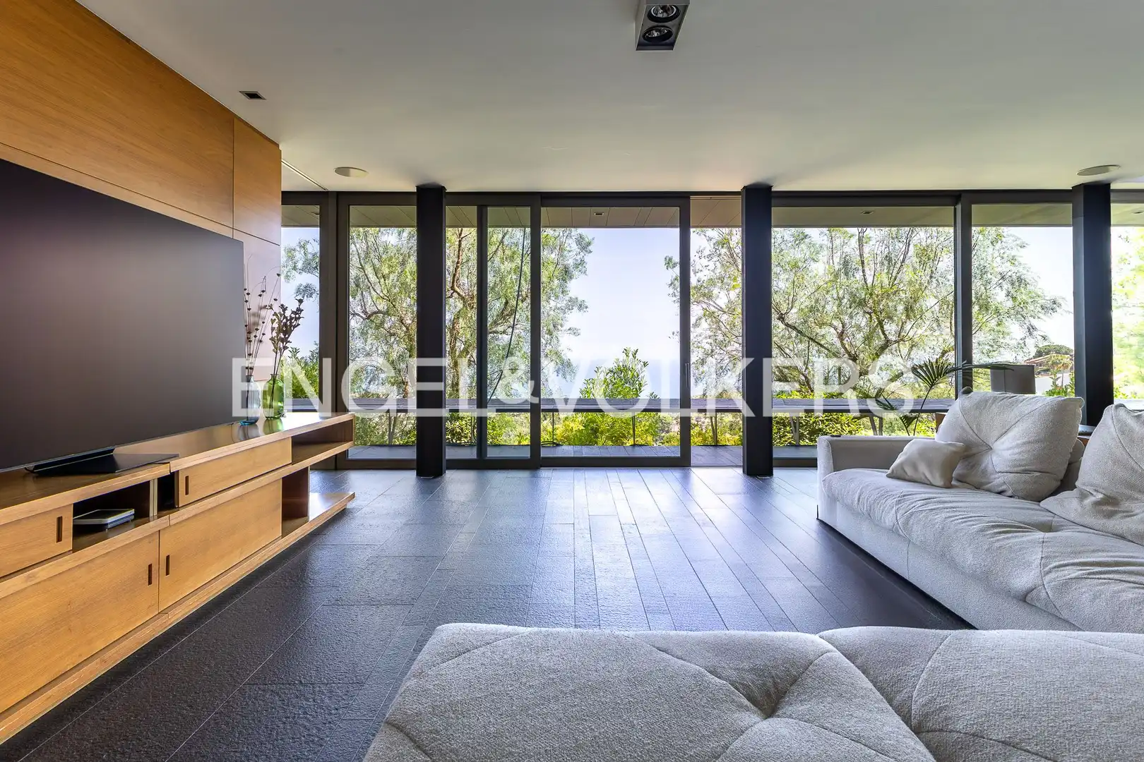 Sala de estar de Casa o chalet de alquiler en Alella con Aire acondicionado, Calefacción y Jardín privado