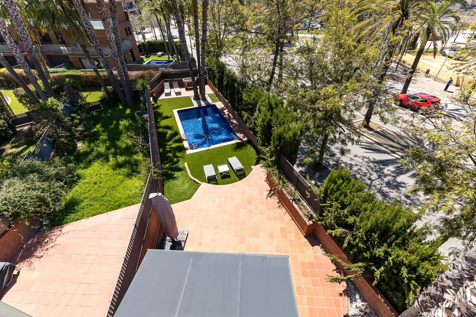 Piscina de Casa adosada en venda en Sitges amb Calefacció, Jardí privat i Parquet