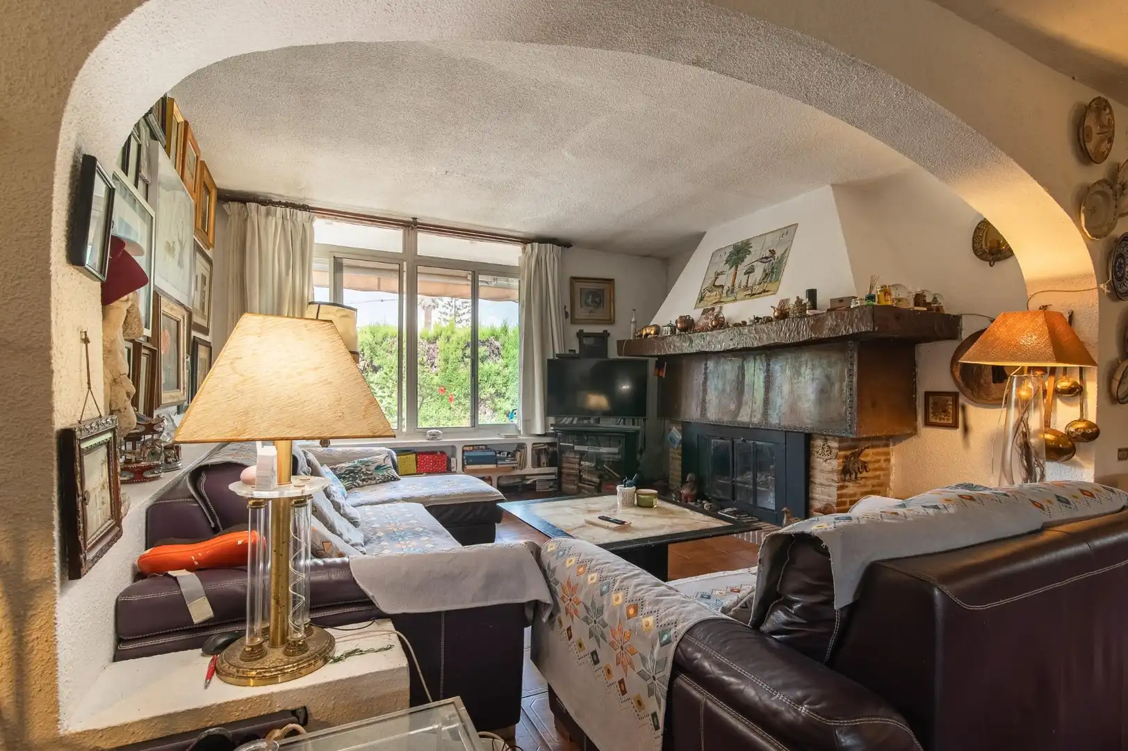 Sala d'estar de Casa o xalet en venda en Castellón de la Plana / Castelló de la Plana amb Calefacció, Jardí privat i Terrassa