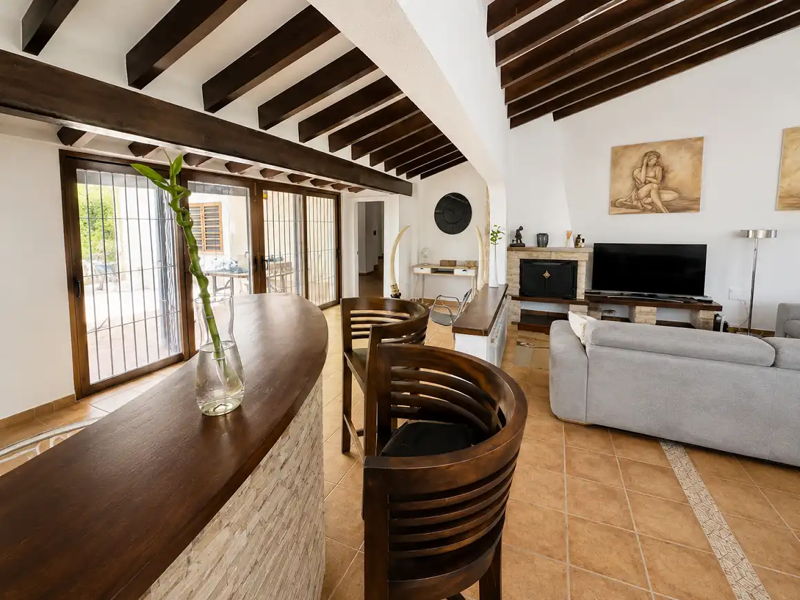 Living room of Houses for rent in La Nucia  with Air Conditioner, Terrace and Swimming Pool