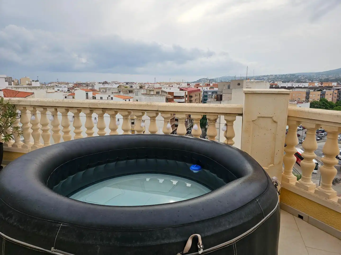 Terrasse von Dachboden zum Verkauf in Dénia mit Klimaanlage, Heizung und Privatgarten