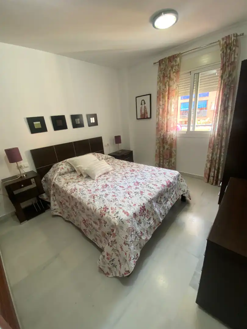 Bedroom of Apartments for rent in Málaga  with Air Conditioner, Terrace and Furnished