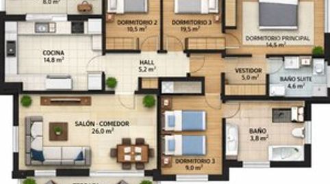 Photo 2 of Flat for sale in San Juan Bautista, Madrid Capital
