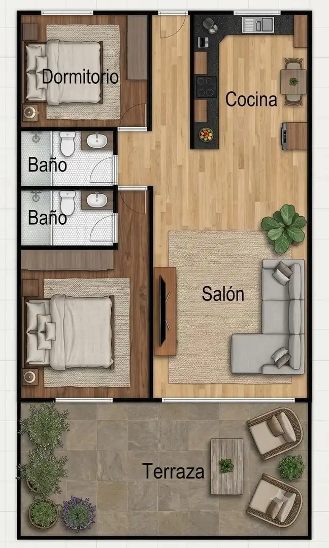 Apartament amb piscina en venda a Avenida de Levante Mil Palmeras, imagen 18