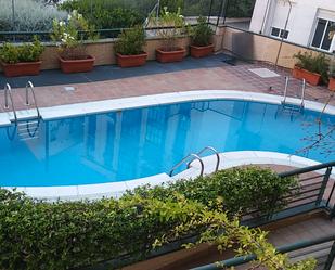 Swimming pool of Duplex to rent in  Madrid Capital  with Air Conditioner, Heating and Private garden