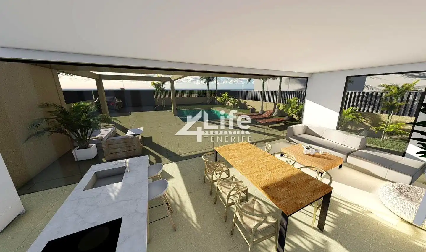 Terraza de Casa o chalet en venta en Arona con Jardín privado, Terraza y Piscina