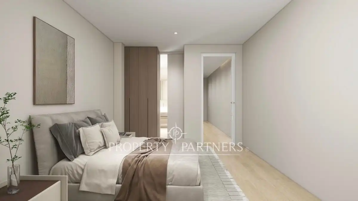 Dormitori de Apartament en venda en Madrid amb Aire condicionat, Terrassa i Moblat