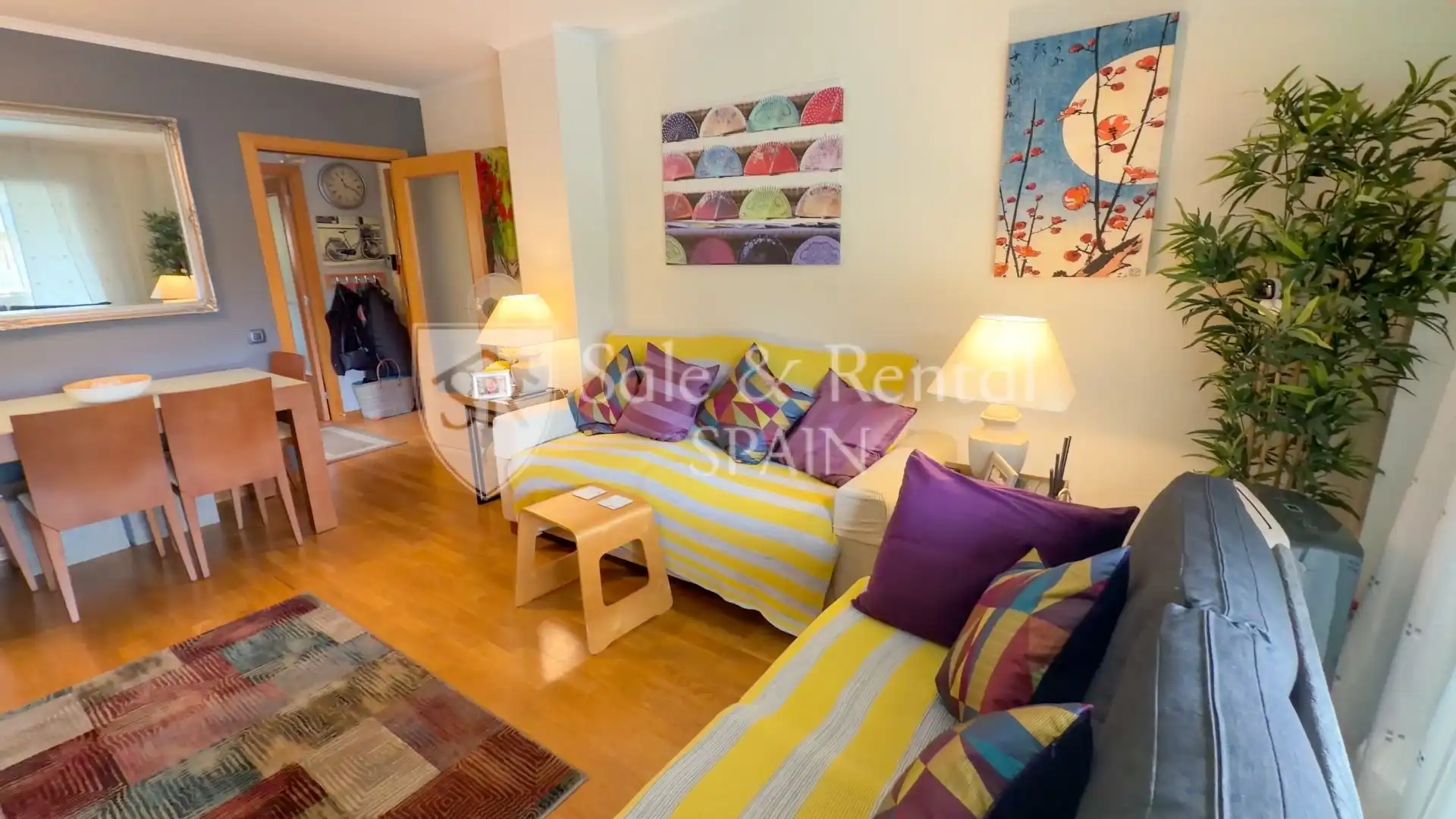 Wohnzimmer von Wohnung zum Verkauf in Tossa de Mar mit Klimaanlage, Heizung und Terrasse