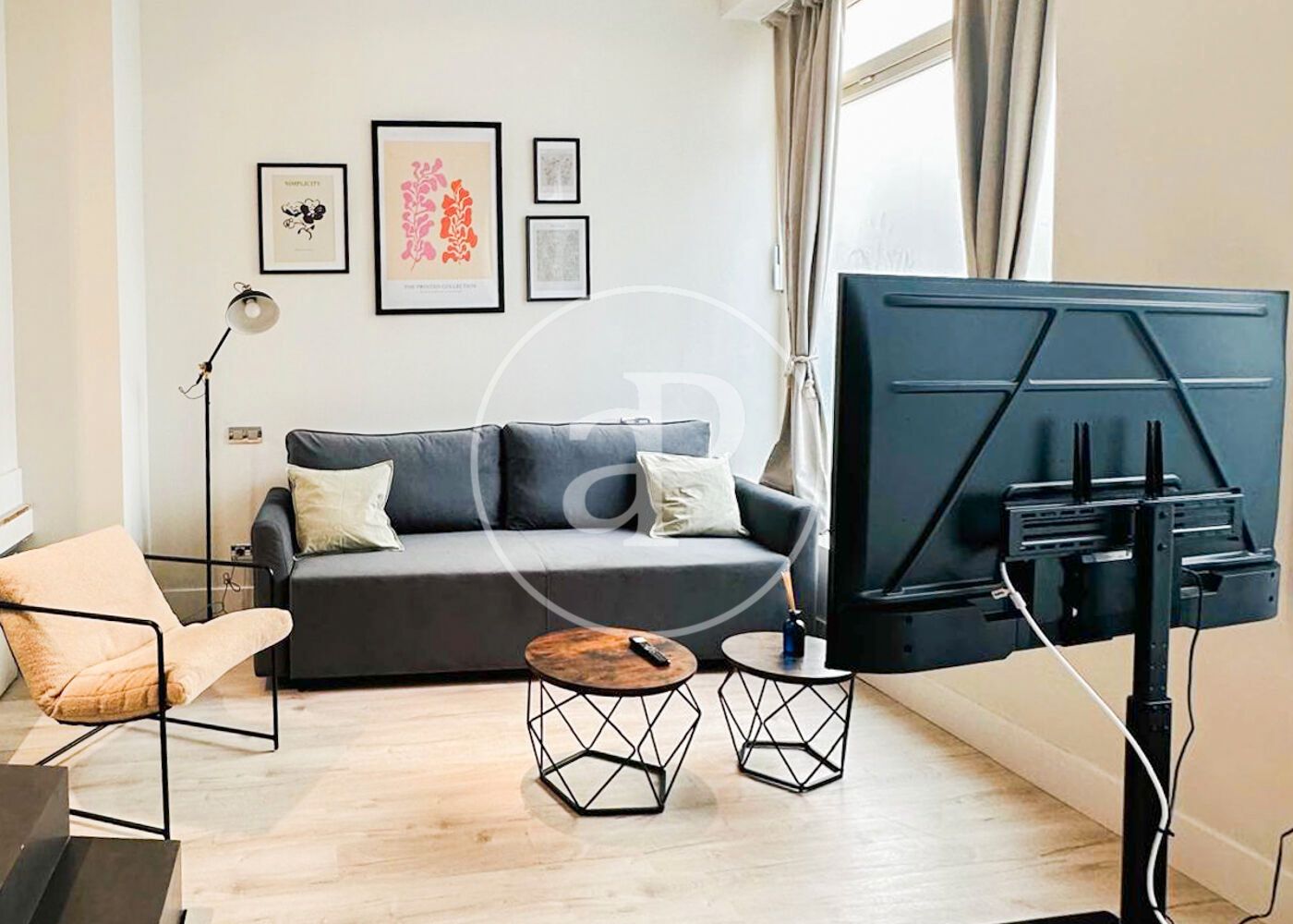 Living room of Flat for sale in  Madrid Capital  with Air Conditioner, Heating and Terrace
