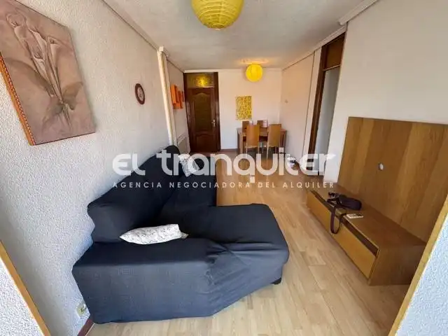 Living room of Flat for rent in Madrid  with Air Conditioner, Furnished and Washing machine