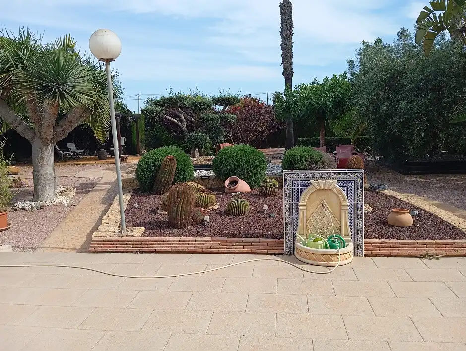 Jardín de Casa o chalet en venta en Elche / Elx con Jardín privado, Terraza y Piscina