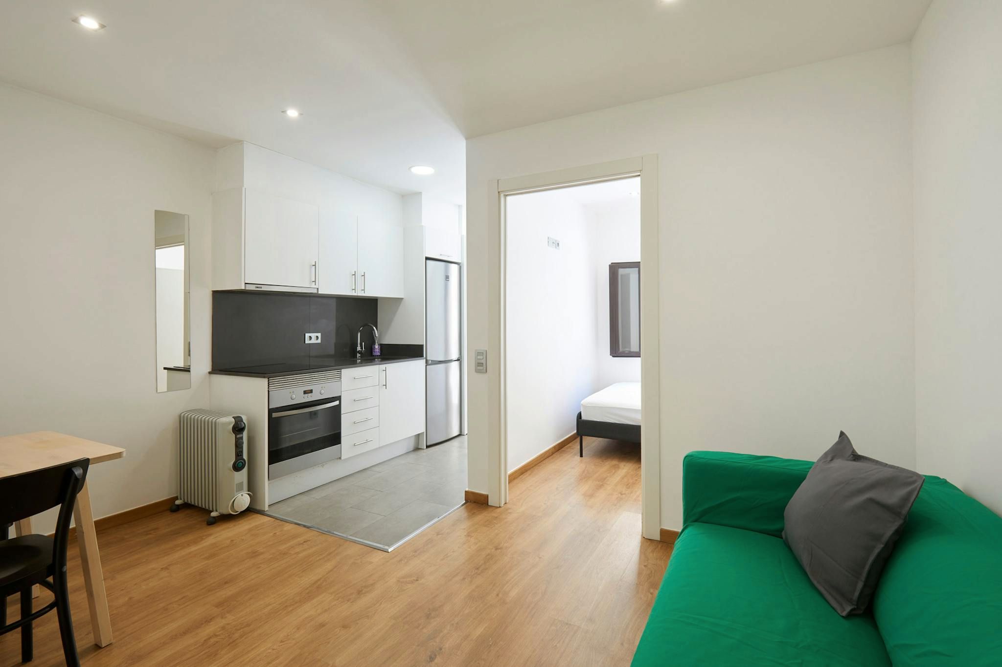 Bedroom of Flat to rent in  Barcelona Capital  with Air Conditioner, Furnished and Washing machine