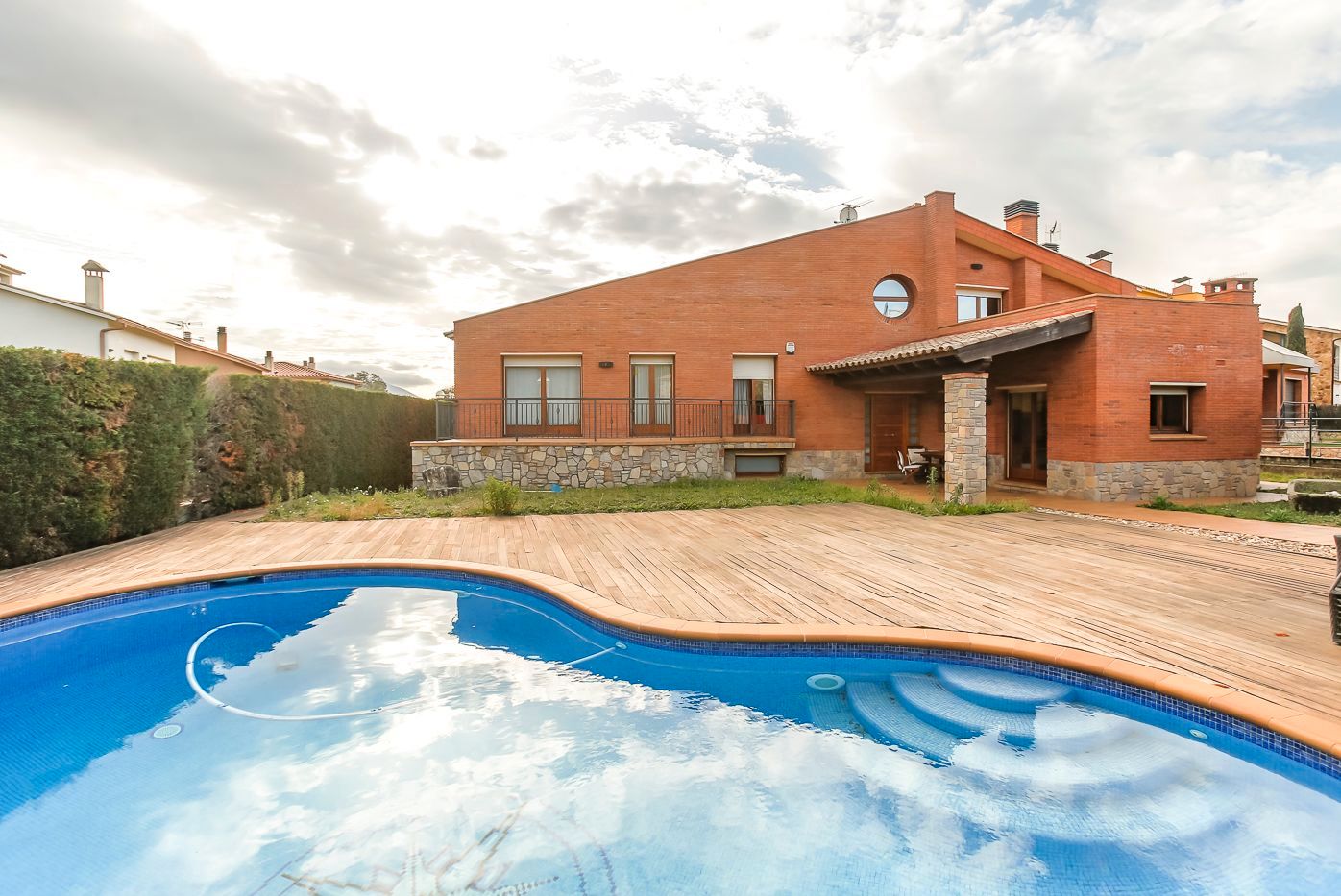 Swimming pool of Country house for sale in Campins  with Air Conditioner, Heating and Private garden