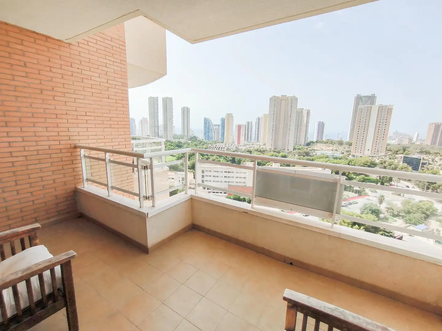 Balcony of Apartments for sale in Benidorm  with Air Conditioner, Heating and Private garden
