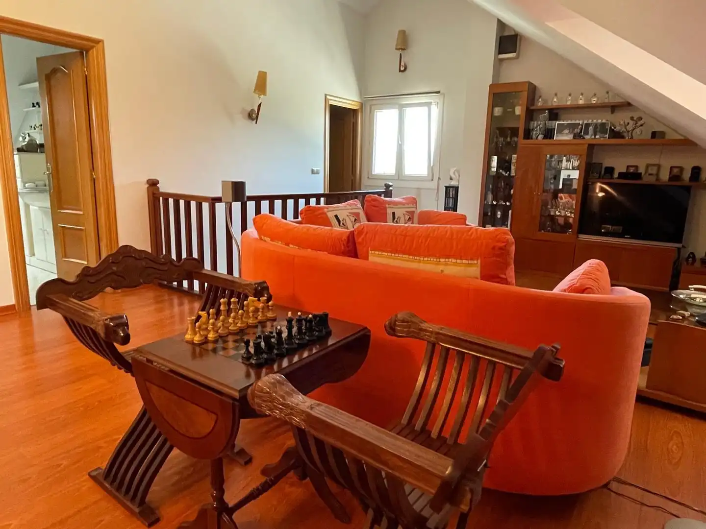 Sala d'estar de Casa o xalet en venda en Camponaraya amb Calefacció i Jardí privat